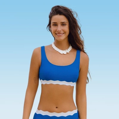 Women's Scoop Bralette Banded Bikini Top - Cupshe - Image 3