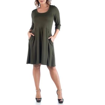 Fit And Flare Plus Size Dress - Image 10