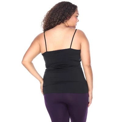 Women's Plus Size Lace Trim Tank Top - One Size Fits Most Plus - White Mark - Image 2