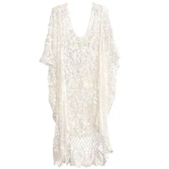 Shiraleah White Crochet Swim Cover-Up