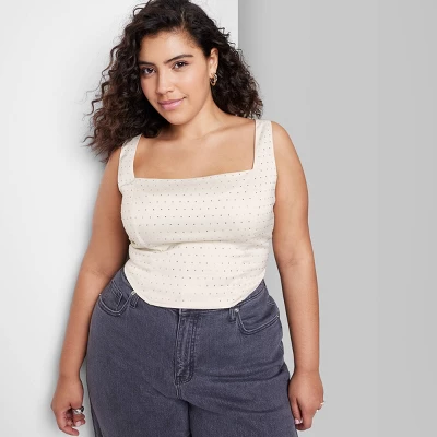 Women's Rhinestone Corset Tank Top - Wild Fable™ - Image 4