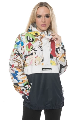 Members Only Women's Looney Tunes Collab Popover Oversized Jacket - Image 4