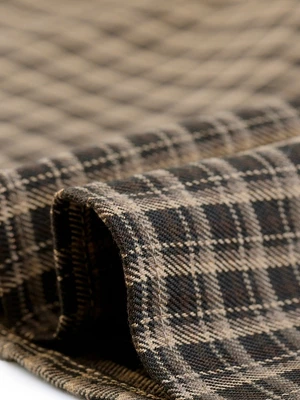 Allegra K Women's Plaid Vintage High Waist Double Belted A-Line Midi Skirt - Image 4