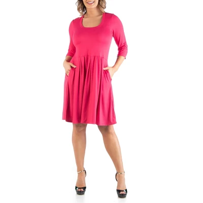 Fit And Flare Plus Size Dress - Image 11
