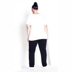 Women's Plus Size Supima® Active Pant Black - Tall | AVENUE