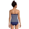 Lands' End Women's Strapless Bandeau Tankini Top Swimsuit With Removable And Adjustable Straps
