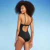 Women's Plunge Cut Out One Piece Swimsuit - Shade & Shore™