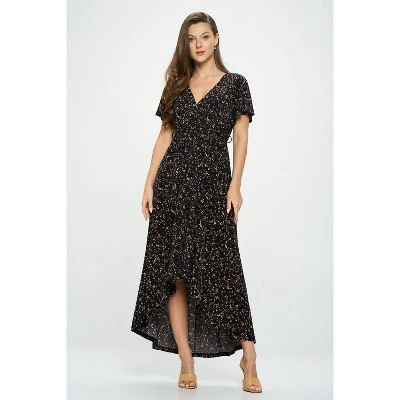 WEST K Women's Georgia Faux Wrap Dress With High-Low Hem And Tie Waist - Image 16