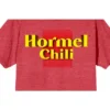 Hormel Chili Vintage Logo Crew Neck Short Sleeve Red Heather Women's T-shirt
