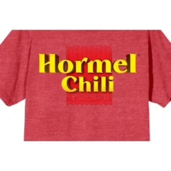 Hormel Chili Vintage Logo Crew Neck Short Sleeve Red Heather Women's T-shirt