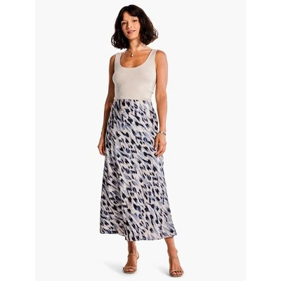NIC + ZOE Misty Ikat Slip Skirt - Image 7