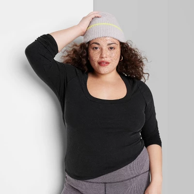 Women's Long Sleeve Scoop Neck T-Shirt - Wild Fable™ - Image 3