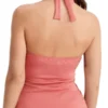 Birdsong Women's Rose Ruffle Halter Underwire Tankini Top - S10234-ROSE
