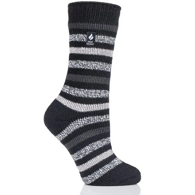 Women's Rosebud Multi Twist Stripe Crew Socks - Image 2