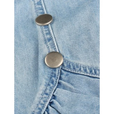 Allegra K Women's Ruffle Irregular Hem High Waist Lightweight Mini Jeans Skirt - Image 5