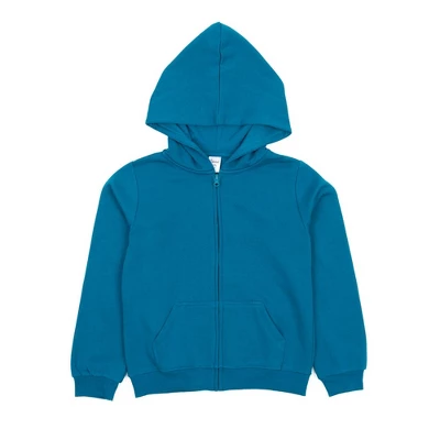 Leveret Kids Zipper Boho Solid Color Sweat Hoodie - Image 8