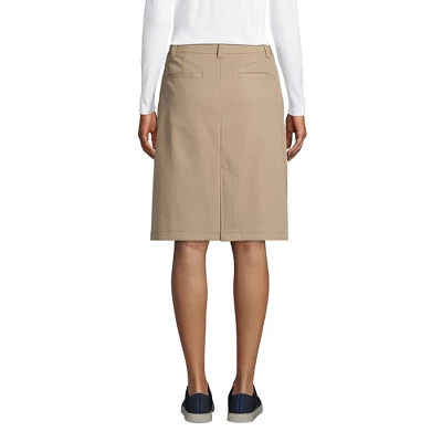 Lands' End Lands' End School Uniform Women's Active Chino Skort Top Of The Knee