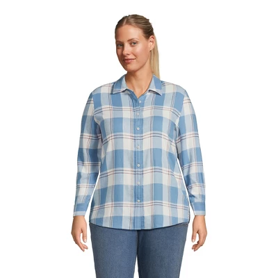 Lands' End Women's Flannel Shirt - Image 7