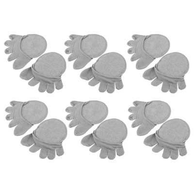 Unique Bargains Women's Cotton Breathable Split Toe Compression Socks Non-Slip 6 Pairs - Image 5