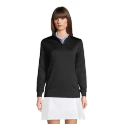Lands' End Lands' End School Uniform Women's Quarter Zip Pullover