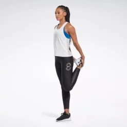 Reebok Running Vector Leggings Womens Athletic Leggings