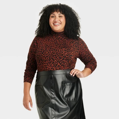 Women's Long Sleeve Turtleneck T-Shirt - Ava & Viv™ - Image 3