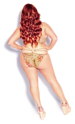 Women's Plus Size Amara Bikini Pant - Coral | CCX