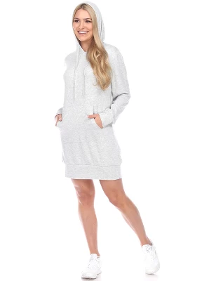 Women's Hoodie Sweatshirt Dress - White Mark - Image 10