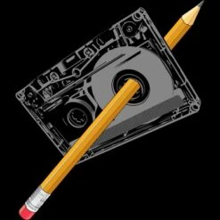 Junior's Design By Humans Old School Tape Rewind By Clingcling T-Shirt