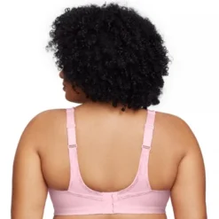 Glamorise Womens No-Bounce Camisole Sports Wirefree Bra 1066 Parfait Pink