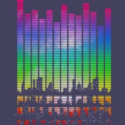 Women's Design By Humans Music City By Clingcling Racerback Tank Top