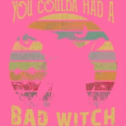 Women's Design By Humans Halloween Funny You Coulda Had Bad Witch By Ering Racerback Tank Top