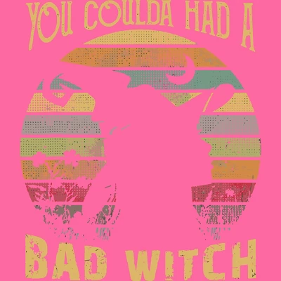 Women's Design By Humans Halloween Funny You Coulda Had Bad Witch By Ering Racerback Tank Top