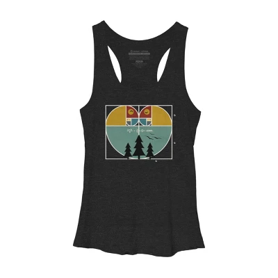 Women's Design By Humans Fibonacci's Nature Love By Maryedenoa Racerback Tank Top - Image 2