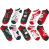 A Christmas Story Ralphie Inspired 5-Pack Ankle No-Show Socks For Men And Women Multicoloured
