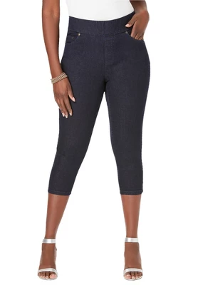 Jessica London Women’s Plus Size Comfort Waist Capris - Image 3