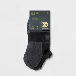 Women's 6pk Cushioned Mesh Finish Line No Show Athletic Socks - All In Motion™ 4-10