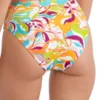 Birdsong Women's Groovy Ruched High-Waist Bikini Bottom - S20154-GROOV