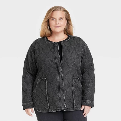 Women's Long Sleeve Quilted Jacket - Knox Rose™ - Image 3