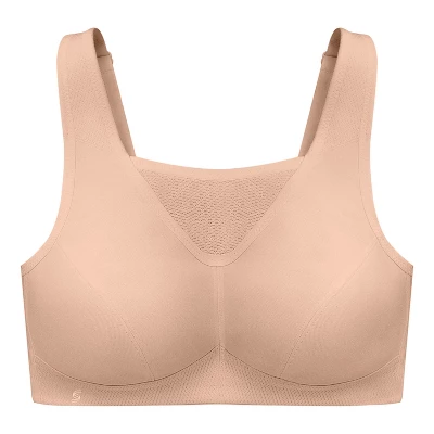 Glamorise Womens No-Bounce Camisole Sports Wirefree Bra 1066 Café - Image 3