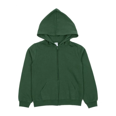 Leveret Kids Zipper Boho Solid Color Sweat Hoodie - Image 3