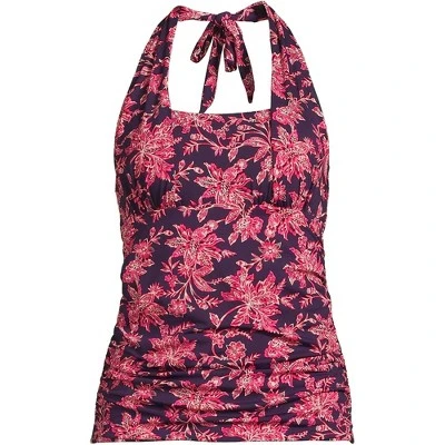 Lands' End Women's Chlorine Resistant Square Neck Halter Tankini Swimsuit Top - Image 10