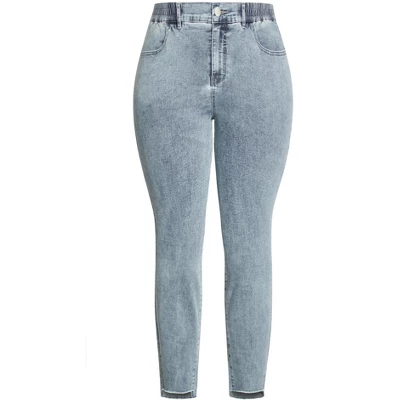 Women's Plus Size So Comfy Ankle Jean - Ltws | AVENUE - Image 2