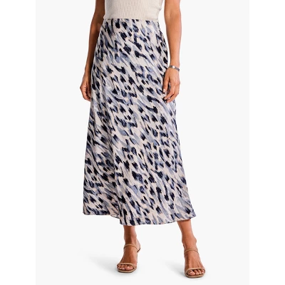 NIC + ZOE Misty Ikat Slip Skirt