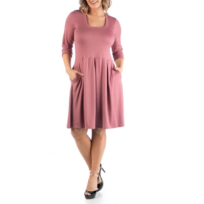 Fit And Flare Plus Size Dress - Image 14