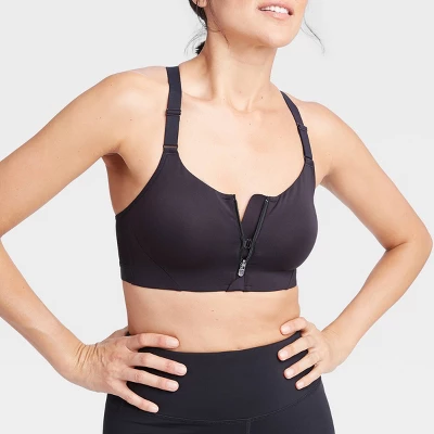 Women's High Support Zip-Front Sports Bra - All In Motion™ - Image 4