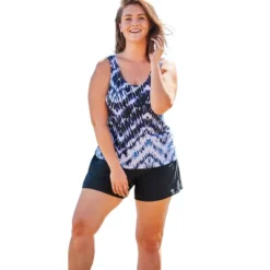 Swim 365 Women’s Plus Size Classic Tankini Top