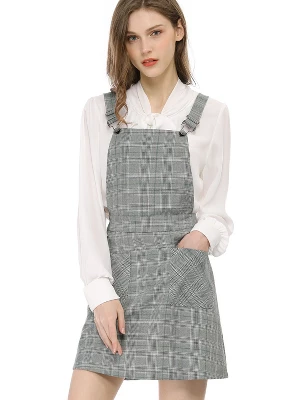 Allegra K Women's Causal Adjustable Strap Above Knee Suspender Skirts - Image 13