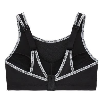 Glamorise Womens No-Bounce Camisole Sports Wirefree Bra 1066 Black - Image 4