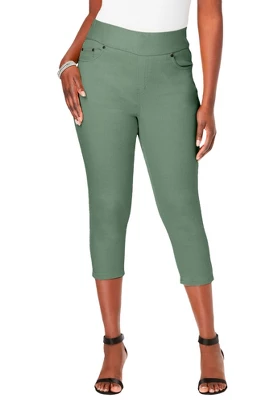 Jessica London Women’s Plus Size Comfort Waist Capris - Image 7